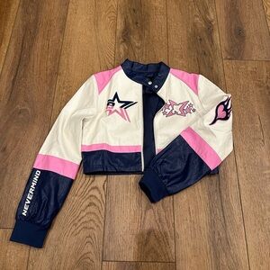 Forever 21 Navy, Pink and White Jacket